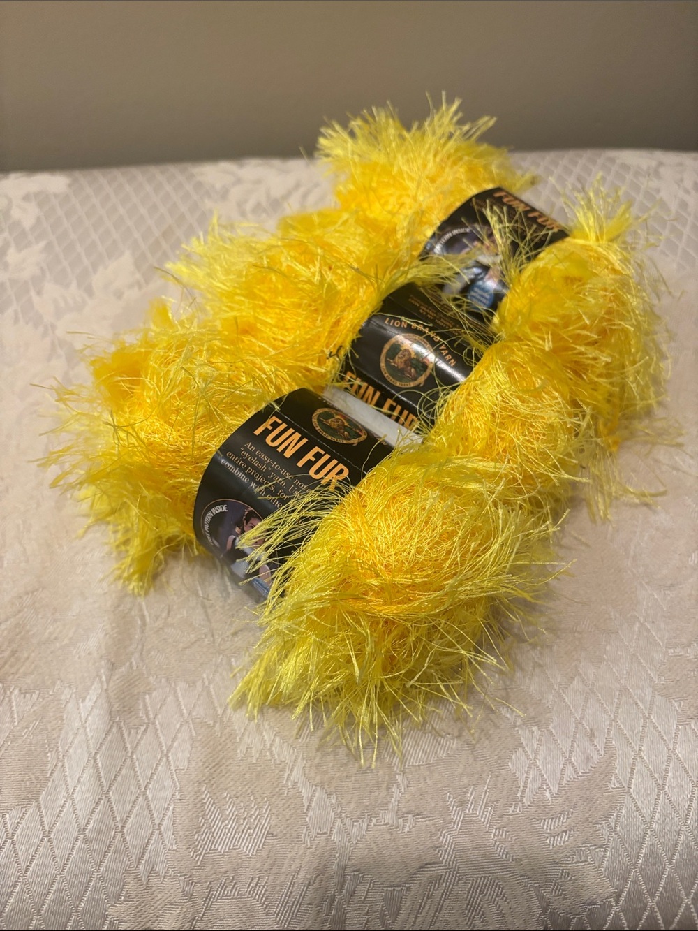 Yellow “Fur” Yarn